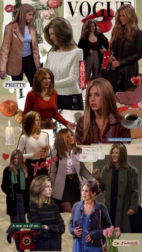 autumn outfits Outfit Inspo Rachel Green, Rachel Green Autumn Outfits, 80s Autumn Outfits, Friends Tv Show Outfits, Rachel Outfits, Toronto Fall, Fashion Course, 2024 Fits, Rachel Green Outfits