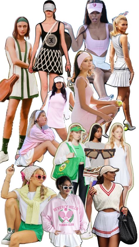 #tenniscore🏓🎾👟 Tennis Core, Core Outfits, Capsule Wardrobe Casual, Collage Outfits, Capsule Wardrobe, Tennis, Wardrobe, Fashion Tips