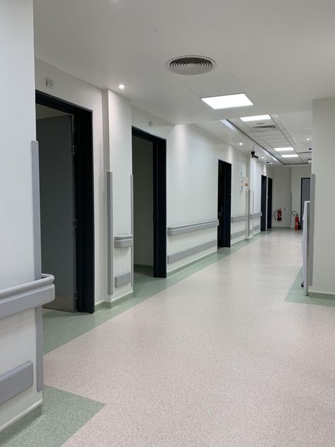 Modern Hospital Design, Hospital Flooring, Tarkett Vinyl Flooring, Healthcare Interior Design, Modern Hospital, Hospital Interior, Hospital Interior Design, Nairobi Kenya, Hospital Design