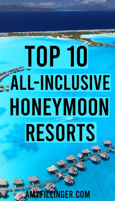 Here are the 10 best all-inclusive honeymoon resorts from Hawaii to Fiji to St. Lucia to the Maldives. All of these honeymoon resorts are adults-only, all-inclusive, and luxurious! #honeymoonresorts #allinclusive #adultsonly #adultsonlyhoneymoon #allinclusivehoneymoon All Inclusive Honeymoon Resorts, Best Hawaiian Island, All Inclusive Honeymoon, Costa Rica Beaches, Nomad Lifestyle, Honeymoon Resorts, Honeymoon Ideas, Travel Destinations Bucket Lists, Hawaii Honeymoon