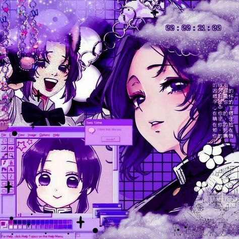 Being Together, Just Love, Purple, Anime