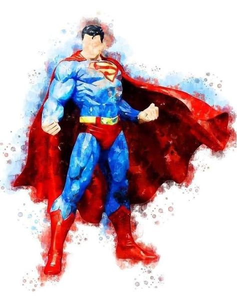 Superman Watercolor, Superman Images, Fancy Fonts, Water Slides, Caricatures, Painting For Kids, Marvel Studios, Super Hero, Sublimation Designs