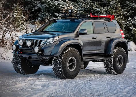 Iceland's Off-Road Trucks and SUVs Are Wilder Than Anything You've Ever Seen - The Drive Toyota Land Cruiser 150, 4x4 Camper Van, Suv 4x4, Lexus Gx470, Range Rover Classic, Overland Vehicles, Suv Trucks, Toyota Trucks, All-terrain Vehicles