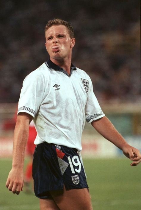 England 1990 - The Most Iconic Football Kits in World Cup History » The MALESTROM England Football Kit, Paul Gascoigne, England Football Players, England National Football Team, Franz Beckenbauer, England Shirt, Legends Football, Football Casuals, Football Photography