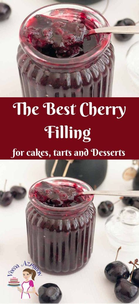 Cherry Filling Recipes, Cherry Cake Filling, Fruit Cake Filling, Breakfast Cake Recipes, Pie Fillings, Cake Filling Recipes, Pie Filling Recipes, Cake Filling, Cherry Filling