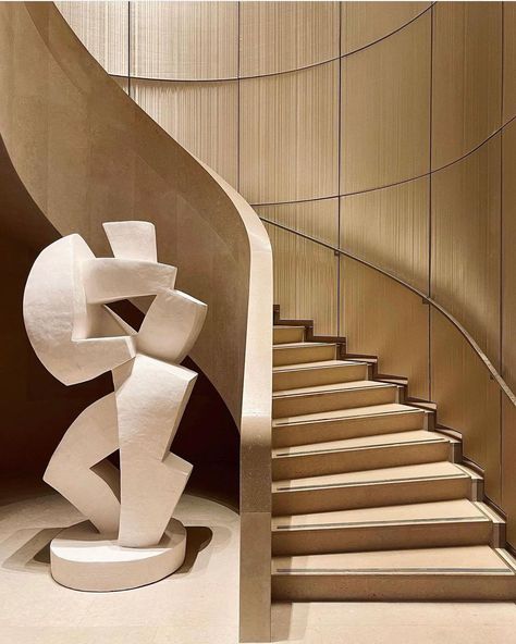 Instagram U Staircase, Staircase Sculpture, Closed Staircase, Rachel House, Clements Design, Under Stair, Instagram Los Angeles, Spiral Staircase, Under Stairs