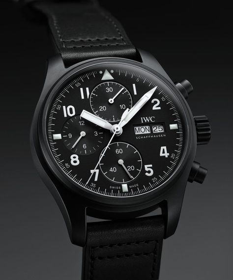 IWC Pilot’s Watch Chronograph Edition “Tribute to 3705” - the dial’s tricompax layout with day-date display has been subtly updated. #IWC #IWCwatches #chronograph #pilotswatch #horologerie #horology #watchtime #watchnerd #watchoftheday #watchesformen Iwc Watches Pilot, Iwc Schaffhausen, Rolex Cosmograph Daytona, Iwc Pilot, Iwc Watches, Pilot Watch, The Pilot, Stylish Bracelet, Watch Companies