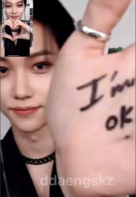 Felix Tattoo, Stray Kids Tattoo, Kids Tattoo, I'm Ok, Tattoos For Kids, Felix Stray Kids, Love You So Much, Stray Kids, Tattoo Quotes