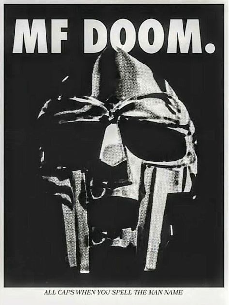 Poster Wall Aesthetic, Mf Doom Poster, Doom Poster, Room Grunge, Cultura Hip Hop, Nike Inspired, Nike Poster, Wall Aesthetic, Hip Hop Poster