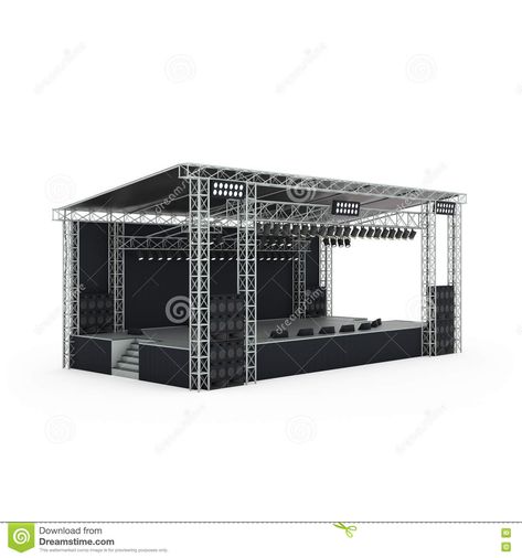 Podium Concert Stage 3d Rendering. Stock Photo - Illustration of rendering, music: 78276856 Stage Ideas, Concert Stage Design, Concert Stage, Stage Design, 3d Rendering, Santa Maria, Photo Illustration, Food Truck, Creative Ideas