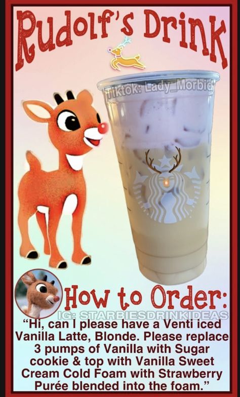 Disney Starbucks Drinks, Starbucks Halloween Drinks, Starbies Drinks, Starbucks Drink Menu, Starbucks Holiday Drinks, Starbucks Secret Menu Recipes, Christmas Drinks Recipes, Christmas Starbucks, Cold Starbucks Drinks