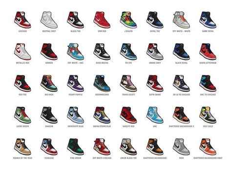 Jordan 1 Names, Best Jordan 1 Colorways, Jordan 1 All Colors, Jordan 3 Colorways, Air Jordan 1 Colors, Air Jordan 1 Colorways, Jordan 1 Colorways, Michael Jordan Sneakers, Jordan 1 Colors