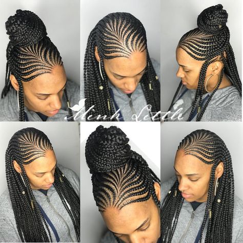 Bun it up or wear it down😍😍😍 Click link in bio to book an appointment or enter the 100k raffle for a chance to win this style or any style you choose with a All natural hair growth kit. (select book online tab) #minklittle #hairbyminklittle #feedins #feedinbraids #feed #braids #braidstyles #braidideas #lemonadebraids #protectivestyles #protectivehairstyles #atlanta #atl #atlantabraids #atlhairstylist #detroit #detroithairstylist #detroitstylist #detroitbraider #detroitbraids #positivevibes # Summer Hairdos, Hair Movement, Natural Hair Movement, Braided Styles, African Hair Braiding Styles, Braids Hairstyles Pictures, Feed In Braid, Cool Braid Hairstyles, Flat Twist