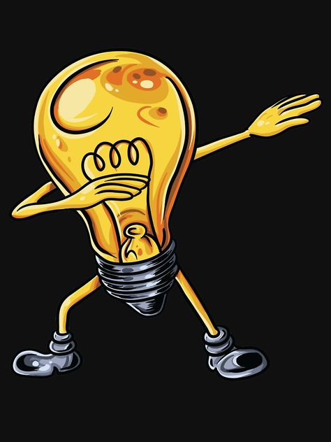 "Funny Dabbing Lightbulb Electrician Watt Kids Gift" T-shirt for bulb and electricity lovers like engineer and engineering stidents in school and work. Cool for electrical watt and power fans. funny, light bulb, lightbulb, light, bulb, electrician, electricity, watt, electric, kids, birthday gift idea, birthday gift, engineer, engineering, electrical, power Electrician Gifts Ideas, Funny Electrician Humor, Electrical Engineering Wallpaper, Electrician Aesthetic, Electrical Engineering Logo, Electrical Engineering Aesthetic, Electricity Aesthetic, Engineer Cartoon, Electricity Poster