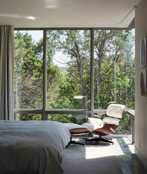 Floor-to-ceiling windows – the key to bright interiors and beautiful views Bedroom Window Design, Bedroom Transitional, Corner Window, Transitional Bedroom, Big Windows, Bedroom Windows, Living Room Windows, Window Styles, Modern Bedroom Design