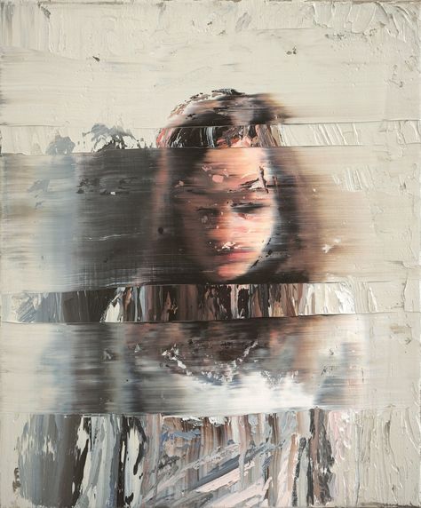 Blurred Lines: Seductive oil paintings with a deliberate glitch by Andy Denzler | Creative Boom Andy Denzler, Painting Concepts, Distortion Art, Modern Portrait, Gcse Art, Glitch Art, A Level Art, To Infinity And Beyond, Magazine Art