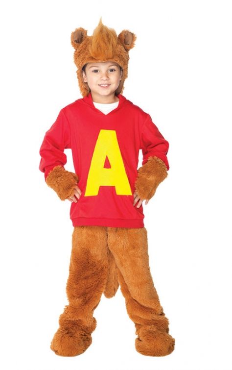 Chipmunk Costume Alvin and the Chipmunks Kids CostumeDress as Alvin Seville the lead singer of the Alvin Show cartoon to steal the hearts of the Ch Movie Character Costumes, Movie Halloween Costumes, Halloween Costume Store, Costumes Kids, Alvin And The Chipmunks, Toddler Costumes, Boy Costumes, Baby Halloween Costumes, Logo Sweatshirt