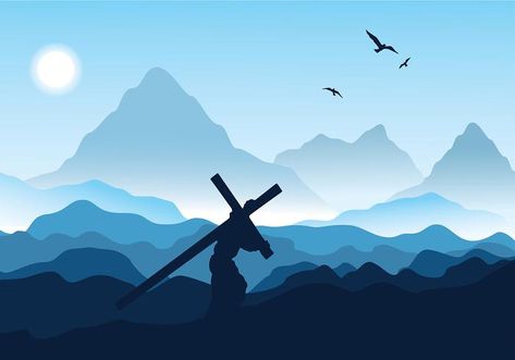 Holy Week Images, Jesus Christ Illustration, Jesus Background, Christian Illustration, Catholic Wallpaper, Jesus Cartoon, Petit Tattoo, Church Backgrounds, Jesus Christ Painting