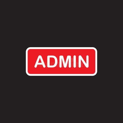 Admin red button sign. Vector illustration on black background. royalty free illustration Admin Logo, Black Background Illustration, Website Business, Free Illustration, Red Logo, Red Button, Background Illustration, Free Illustrations, Black Background