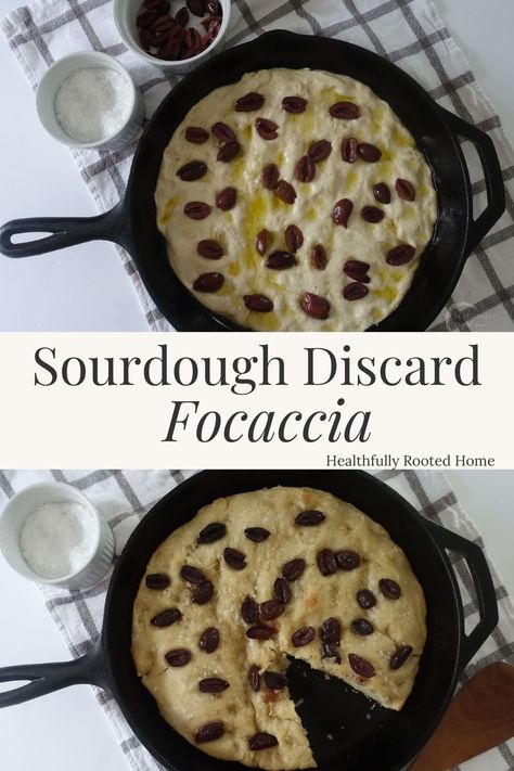 Discard Focaccia Bread, Cinnamon Focaccia, Discard Focaccia, Sourdough Discard Focaccia, Same Day Sourdough, All Purpose Flour Recipes, Foccacia Recipe, Sourdough Muffins, Foccacia Bread