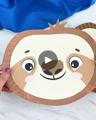 3.7K views | Sloth Paper Plate Craft | Little animal lovers will have lots of fun with this project. Get the template on the blog. 

See it 👇👇 | By Simple Everyday MomFacebook Paper Plate Craft, Paper Plate Crafts, Plate Crafts, Paper Plate, Animal Lovers, Paper Plates, Sloth, See It, Animal Lover