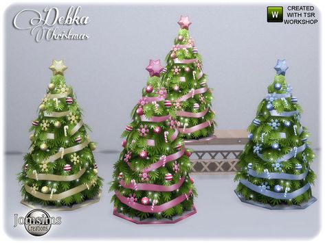 Sims 4 Christmas Tree, Christmas Reef, Wall Christmas Tree, Christmas Furniture, Tumblr Sims 4, Gift Drawing, Sims 4 Cc Furniture, Best Sims, Pink Christmas Tree