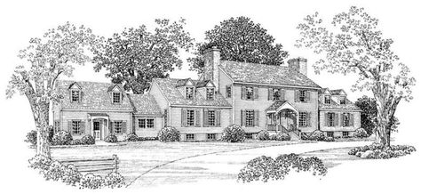 . Colonial House Layout, Georgian Colonial House, Colonial Home Design, Georgian Revival Homes, Classic Colonial Homes, Georgian Colonial, Exterior Wall Materials, Colonial House Plans, Classical House