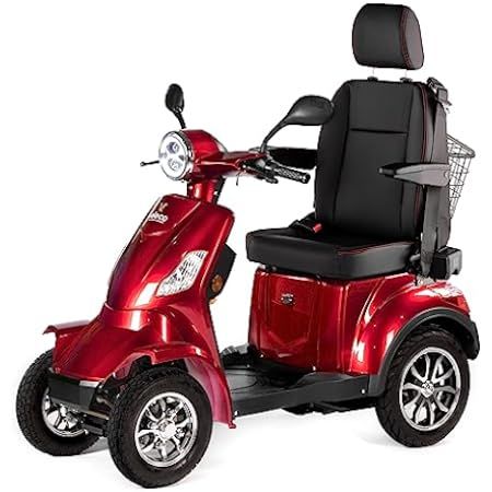 VELECO FASTER ROOF - 4 Wheeled Personal E-Mobility device - Fully Assembled and Ready to use - Hard-top roof and windshield - Safe and Stable - Alarm - Spacious Storage & Cupholder(RED) : Amazon.co.uk: Health & Personal Care Scooter Rental, Best Electric Scooter, Mobility Scooters, Scooters For Sale, Bentley Car, Electric Tricycle, Third Wheel, Green Power, Mobility Scooter