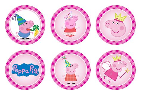 Peppa Pig Cupcake Toppers Birthday Printable Peppa Pig Cupcake Toppers Printable Free, Peppa Pig Cupcake, Peppa Pig Cupcake Topper, Peppa Pig Images, Peppa Pig Stickers, Peppa Pig Party Decorations, Peppa Pig Cupcakes, Peppa Pig Cake Topper, Pig Cupcakes