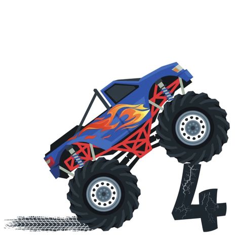 Birthday Monster Truck, Festa Hot Wheels, Race Bibs, Birthday Png, Medal Display, Fourth Birthday, Monster Jam, Birthday Boy Shirts, Boys Birthday