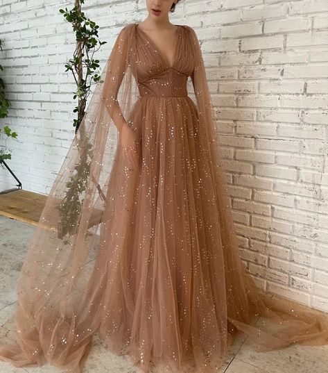 Gown For Plus Size Women, Prom Dress With Cape, Formal Gowns With Sleeves, Mesh Prom Dress, White Tulle Dress, Glittery Dress, Dress With Cape, Ethereal Dress, Graduation Party Dresses