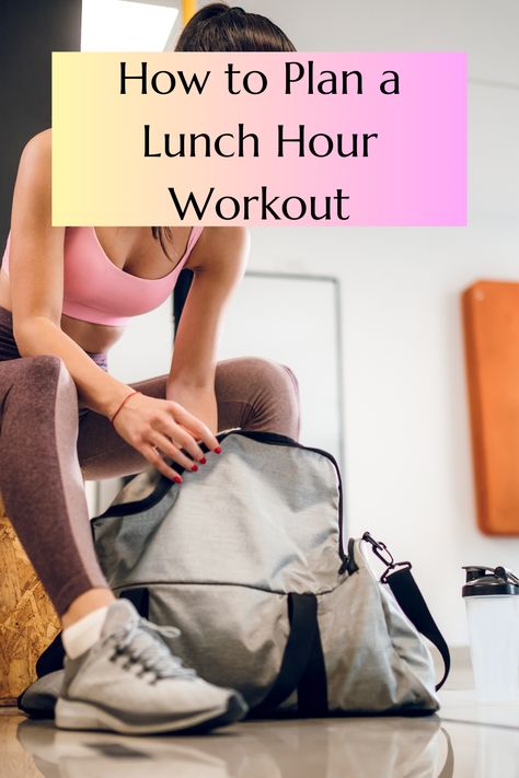 Yes, with the right prep and goods in your gym back, you can have an amazing workout at lunch and return to your desk refreshed and looking polished! #lunchhour #workout #womensfitness #gymbag #lockerroom #packing #schedule What To Do First Day At Gym, Quick Lunch Break Workout, Lunch Hour Workout, Versatile Gym Bag Backpack For On-the-go, Lunch Workout, Versatile Gym Backpack For On-the-go, Strength Training Guide, Lunch Hour, Arm Workout Women