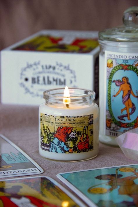 Tarot Aesthetic, Aesthetic Candle, Candle Stickers, Tarot Tips, Witchcraft Spell Books, Witchy Wallpaper, Candles Crafts, Reading Tarot Cards, Candle Magic