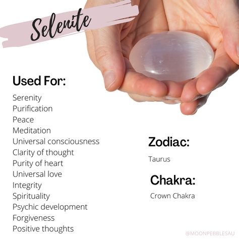 Selenite Meaning, Crystal Healing Properties, Remove Negativity, Crystal Healing Chart, Peace Meditation, Selenite Stone, Mind Expanding, Universal Consciousness, Crystal Properties