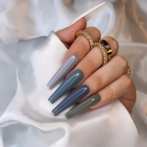 Tapered Square Ombre Nails, Acrylic Tapered Square Nails, Tapered Square Nail Ideas, Square Nails Aesthetic, Square Ombre Nails, Gradation Nails, Nail Shapes Square, Nails Inspiration Classy, Water Nails