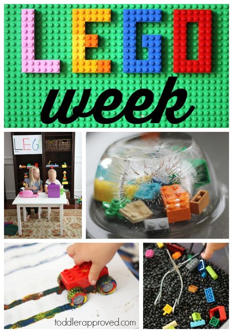 Toddler Approved!: Awesome LEGO Activities for Kids {LEGO Week 2016} Steam Bins, Lego Activities For Kids, Lego Stem Challenge, Lego Classroom Theme, Lego Stem, Lego Learning, Camp Themes, Lego Camp, Lego Math