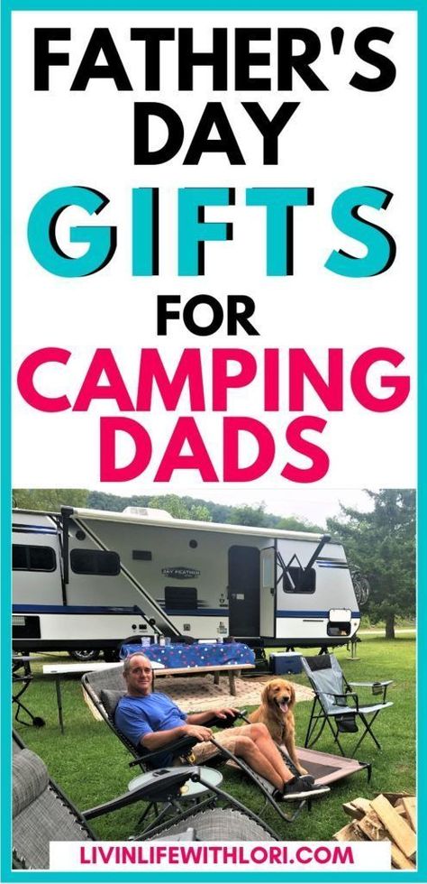 Here's a list of the Best Father's Day Gifts For Camping Dads! These camping gift ideas will be on every dad's list who loves camping! #camping #RVgift #fathersday #RVliving Gifts For Camping, Camping Gift Ideas, Best Father's Day Gifts, Rv Gifts, Camping Must Haves, Best Camping Gear, Cool Fathers Day Gifts, Camping Outdoors, Father's Day Gifts