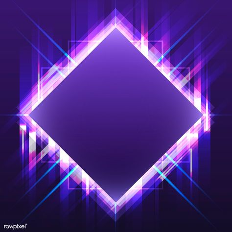 Blank violet square neon signboard vector | free image by rawpixel.com / Kappy Kappy Best Logo Fonts, Background Neon, Telefon Pintar, Neon Backgrounds, Music Festival Poster, Background Template, Music Backgrounds, Vector Background Pattern, Frame Background