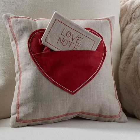 Valentines Pillows, Love Note, Heart Pillow, Saint Valentine, Valentines Gifts For Her, Valentine Day Crafts, Valentines Day Decorations, Love Notes, Valentine Crafts