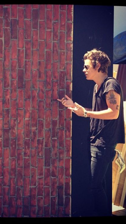 Talking to the wall in a cool way Harry Styles Talking, Talking To A Brick Wall, Holmes Chapel, A Brick Wall, Best Song Ever, Frat Boy, One Direction Harry, James Horan, I Love One Direction