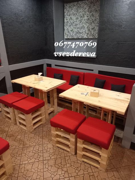 Restaurant Seating Design, Woodwork Furniture, Small Restaurant Design, Outdoor Restaurant Design, Elegant Kitchen Design, Small Cafe Design, Diy Furniture Decor, Restaurant Seating, Bed Frame Design