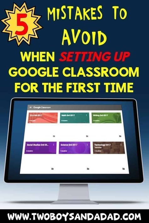 Don't make these mistakes when you set up Google Classroom at the beginning of the year. Learn how to set up Google Classroom correctly from the start. Click to read my tips for teachers who are setting up Google Classroom! #googleclassroom #backtoschool #teaching #elementary #technology #twoboysandadad Google Classroom Elementary, Tips For Teachers, Teacher Tech, Web 2.0, Teaching Technology, Teacher Technology, School Technology, Tech School, New Classroom