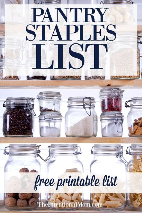 Do you have pantry staples list? Do you know how a pantry inventory checklist can save you time, stress & money? Stay out of the drive thru, make a healthy meal your family loves & have a meal ready in a flash. Get the inventory list of pantry staples from this mom of 9! #theintentionalmom #frugalliving #pantrystaples #pantry #pantrylist #pantryinventory #freeprintable #printables #freechecklist #checklist #momhacks #parentinghack #savemoney #moneysavingmom via @www.pinterest.com/JenRoskamp Money Checklist, Buzzfeed Recipes, Pantry Staples List, Inventory Checklist, Frugal Kitchen, Pantry List, Diy Pantry Organization, Kitchen Printables, Pantry Inventory