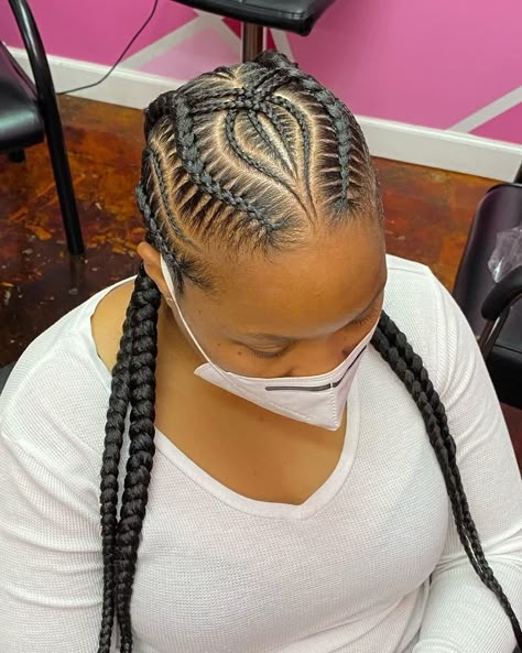 Cornrow Hairstyle, Cornrow Braid Styles, Cornrows Natural Hair, Two Braid Hairstyles, Bob Braids Hairstyles, Hair Braiding Styles, Braids Cornrows, African Hair Braiding, Feed In Braids Hairstyles