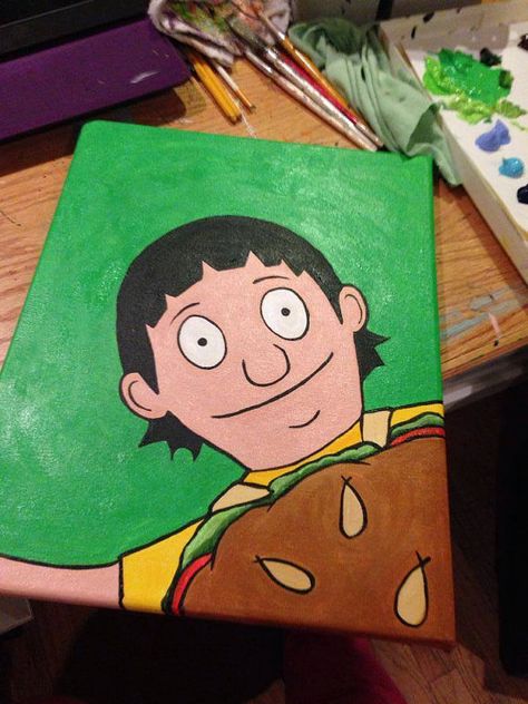 Gene Belcher from Bob's Burgers Painting by KimberlandArt on Etsy, $120.00