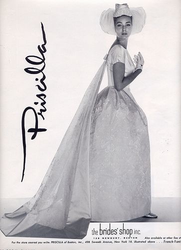 priscilla of boston | Flickr - Photo Sharing! Bridal Magazine Cover, Vintage Bridal Fashion, Bohemian Style Gown, Priscilla Of Boston, Types Of Gowns, Chic Vintage Brides, Vintage Brides, Vintage Wedding Photos, Beautiful Wedding Gowns