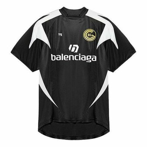 Balenciaga Football Shirt, Balenciaga Jersey, Balenciaga Tshirt, Soccer Shirts Designs, Baseball Jacket Outfit, Balenciaga Clothes, Sports T Shirts, Balenciaga Shirt, Balenciaga Top