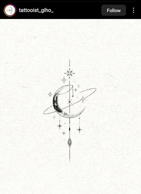 Pretty Tattoo Ideas, Serendipity Tattoo, Astronomy Tattoo, Purple Tattoos, Pretty Tattoo, Boho Tattoos, Planet Tattoos, Flame Tattoos, Coffee Tattoos