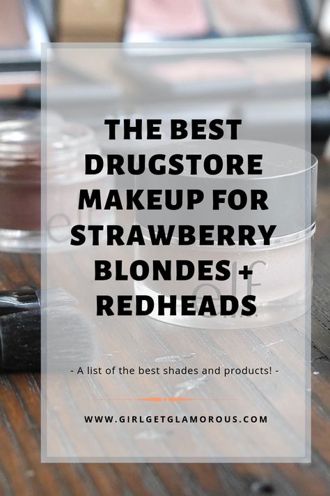 Red Hair Eye Makeup, Makeup For Strawberry Blondes, Makeup Tips For Redheads, Italian Beauty Secrets, Blonde Redhead, Blonde Extensions, Redhead Makeup, Best Drugstore Makeup, Makeup Shades