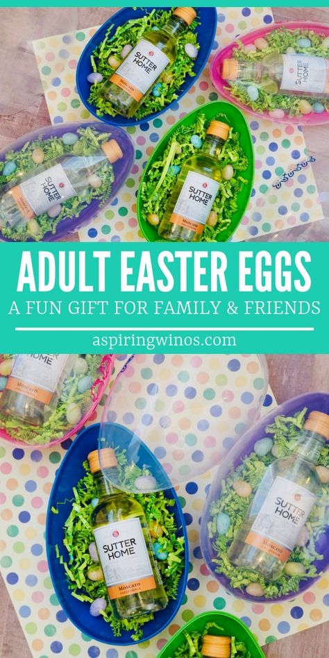 Adult Easter Eggs, Adult Easter Egg Hunt, Adult Easter Baskets, Easter Gift For Adults, Creative Easter Baskets, Easter Crafts For Adults, Easter Egg Fillers, Adult Easter, Easter Favors